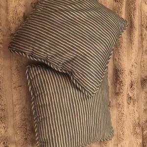 Two comfortable pillows .